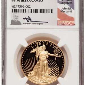 2019-W Modern Bullion Coins (2019-W Proof Gold Eagle 1 oz John Mercanti)
