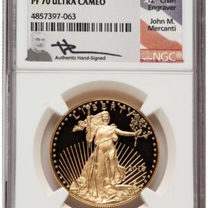 2018-W Modern Bullion Coins (2018-W Proof Gold Eagle 1 oz John Mercanti)