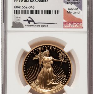 2004-W Modern Bullion Coins (2004-W Proof Gold Eagle 1 oz John Mercanti)