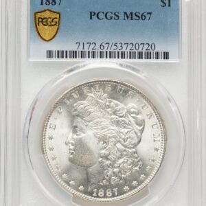 1887 Morgan Dollars (1887 S$1 PCGS Secure)