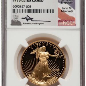 2003-W Modern Bullion Coins (2003-W Proof Gold Eagle 1 oz John Mercanti)