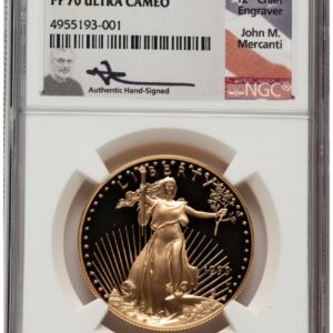 1999-W Modern Bullion Coins (1999-W Proof Gold Eagle 1 oz John Mercanti)