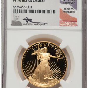 1994-W Modern Bullion Coins (1994-W Proof Gold Eagle 1 oz John Mercanti)