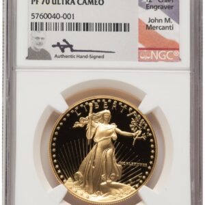 1988-W Modern Bullion Coins (1988-W Proof Gold Eagle 1 oz John Mercanti)