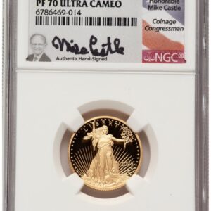 2023-W Modern Bullion Coins (2023-W Proof Gold Eagle 1/4 oz FDI Mike Castle)