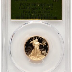 2021-W Modern Bullion Coins (2021-W Type 2 Proof Gold Eagle 1/4 oz FDI Gold Foil)