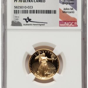 1995-W Modern Bullion Coins (1995-W Proof Gold Eagle 1/4 oz John Mercanti)