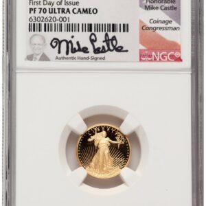 2021-W Modern Bullion Coins (2021-W Type 2 Proof Gold Eagle 1/10 oz FDI Mike Castle)