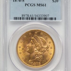 1876-S Liberty Double Eagles (1876-S $20)