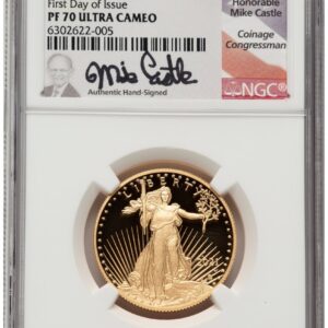 2021-W Modern Bullion Coins (2021-W Type 2 Proof Gold Eagle 1/2 oz FDI Mike Castle)