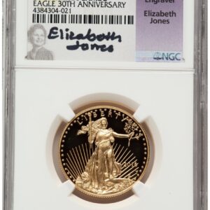 2016-W Modern Bullion Coins (2016-W Proof Gold Eagle 1/2 oz FDI Elizabeth Jones Washington DC)