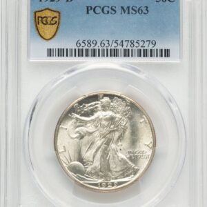1929-D Walking Liberty Half Dollars (1929-D 50C PCGS Secure)