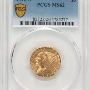 1916-S Indian Half Eagles (1916-S $5 PCGS Secure)