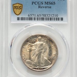 1917-D Walking Liberty Half Dollars (1917-D 50C REVERSE PCGS Secure)