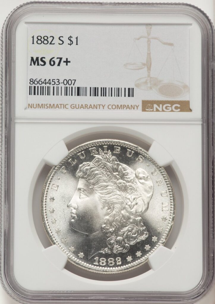 1882-S Morgan Dollars (1882-S S$1 NGC Plus)