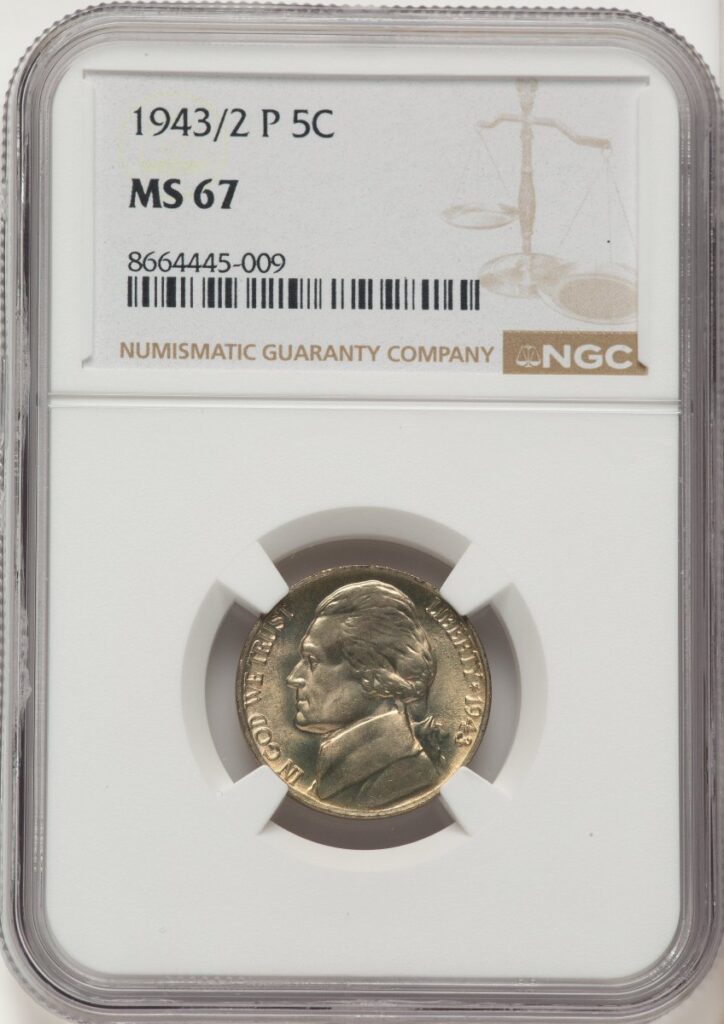 1943/2-P Jefferson Nickels (1943/2-P 5C)