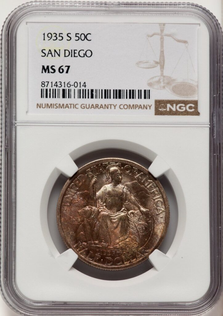 1935-S Commemorative Silver (1935-S 50C San Diego, MS)