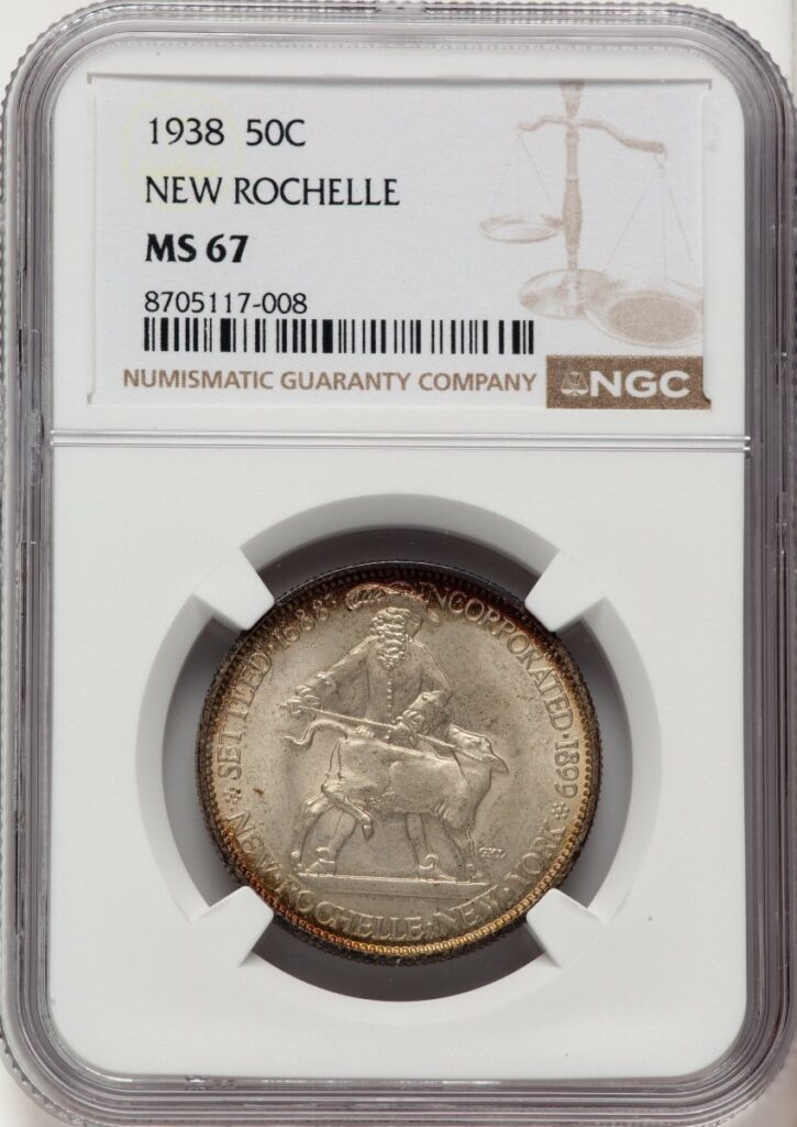 1938 Commemorative Silver (1938 50C New Rochelle, MS)