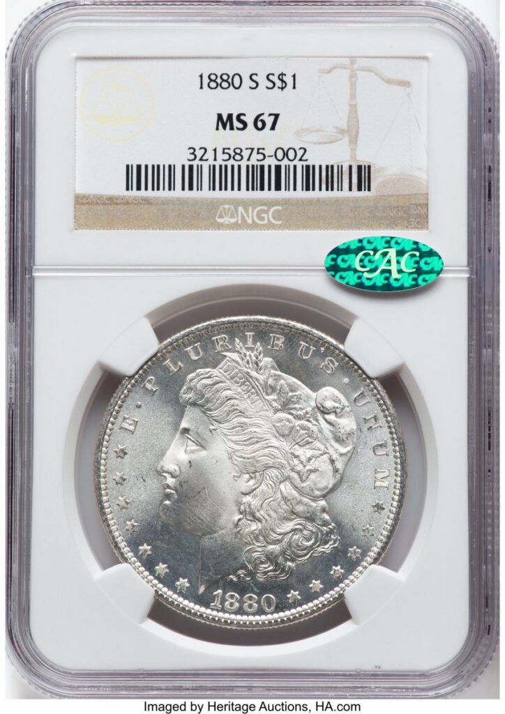 1880-S Morgan Dollars (1880-S S$1 CAC)