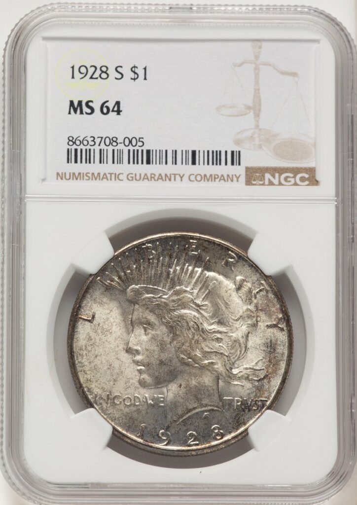 1928-S Peace Dollars (1928-S S$1)