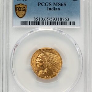 1908 Indian Half Eagles (1908 $5 Indian, MS PCGS Secure)