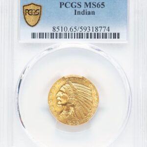 1908 Indian Half Eagles (1908 $5 Indian, MS PCGS Secure)