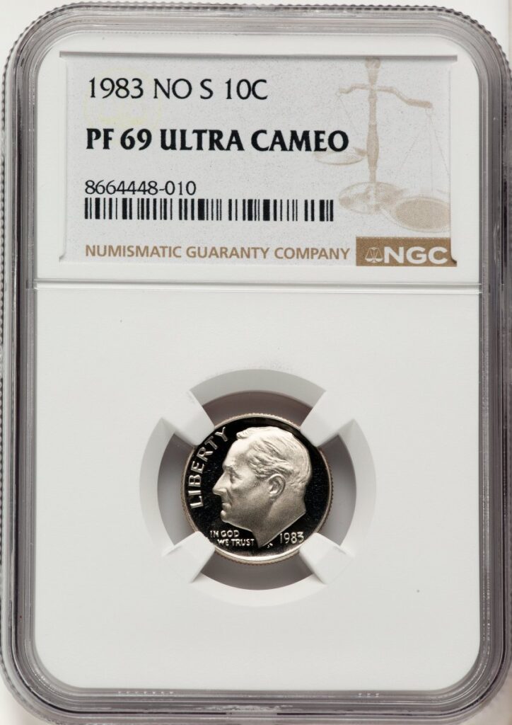 1983 Proof Roosevelt Dimes (1983 10C NO S, DC)