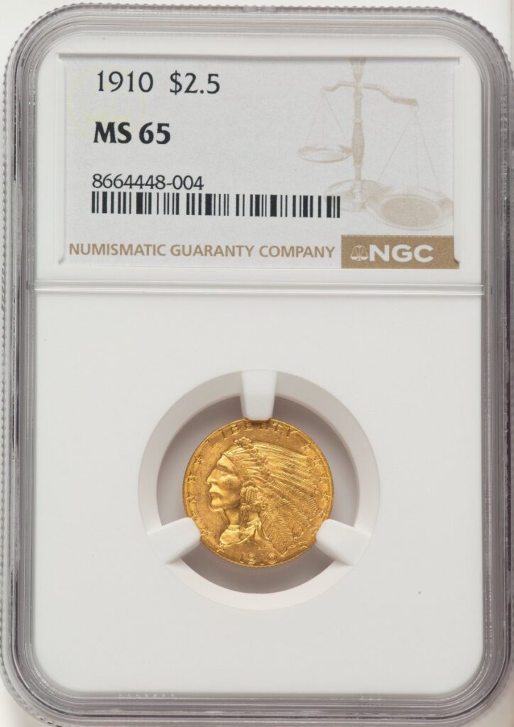 1910 Indian Quarter Eagles (1910 $2 1/2)