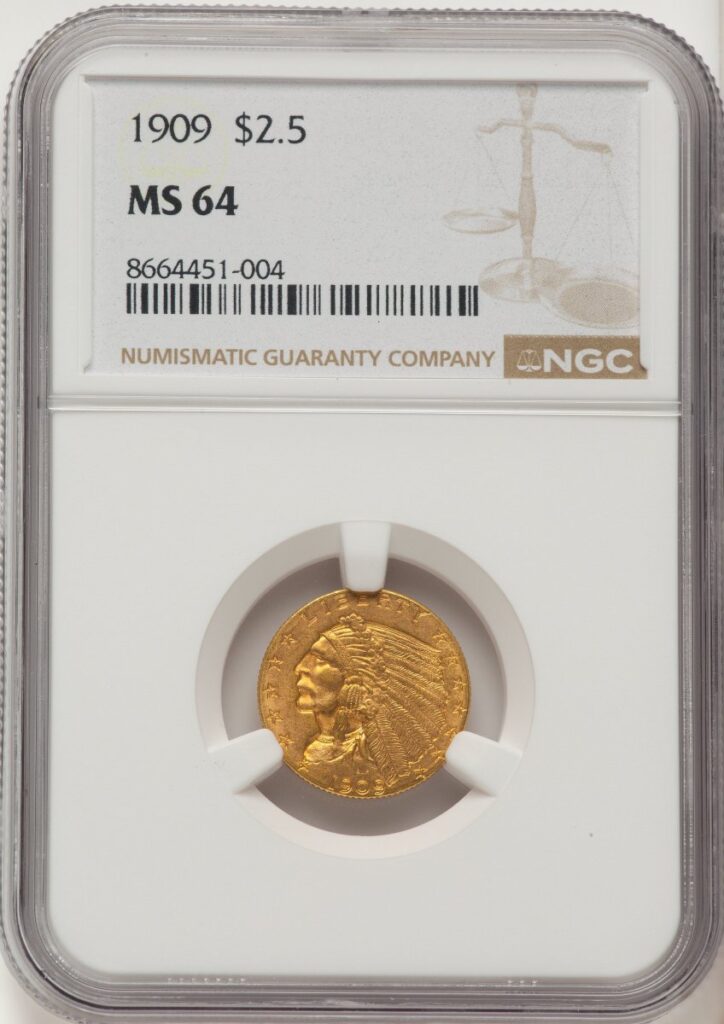 1909 Indian Quarter Eagles (1909 $2 1/2)