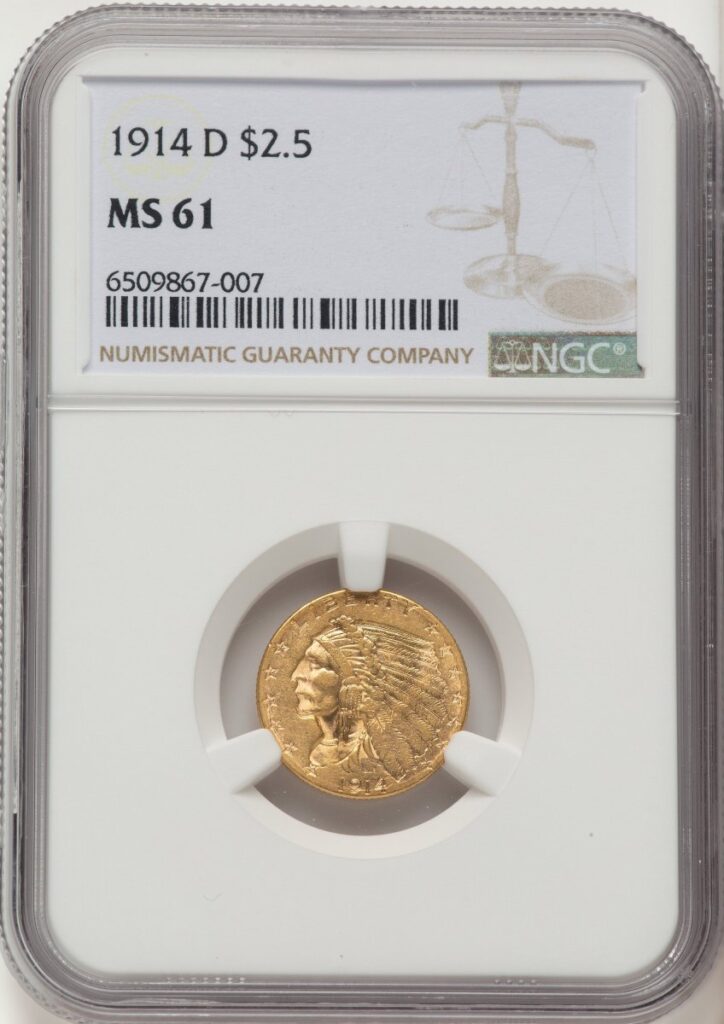 1914-D Indian Quarter Eagles (1914-D $2 1/2)