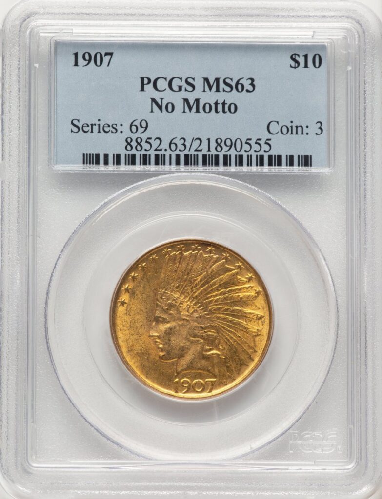 1907 Indian Eagles (1907 $10 No Motto)
