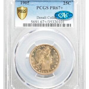 1905-Twenty Cents and Quarters - Barber Quarter