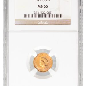 1855-Gold Dollar - Type 2 Indian Princess Small Head