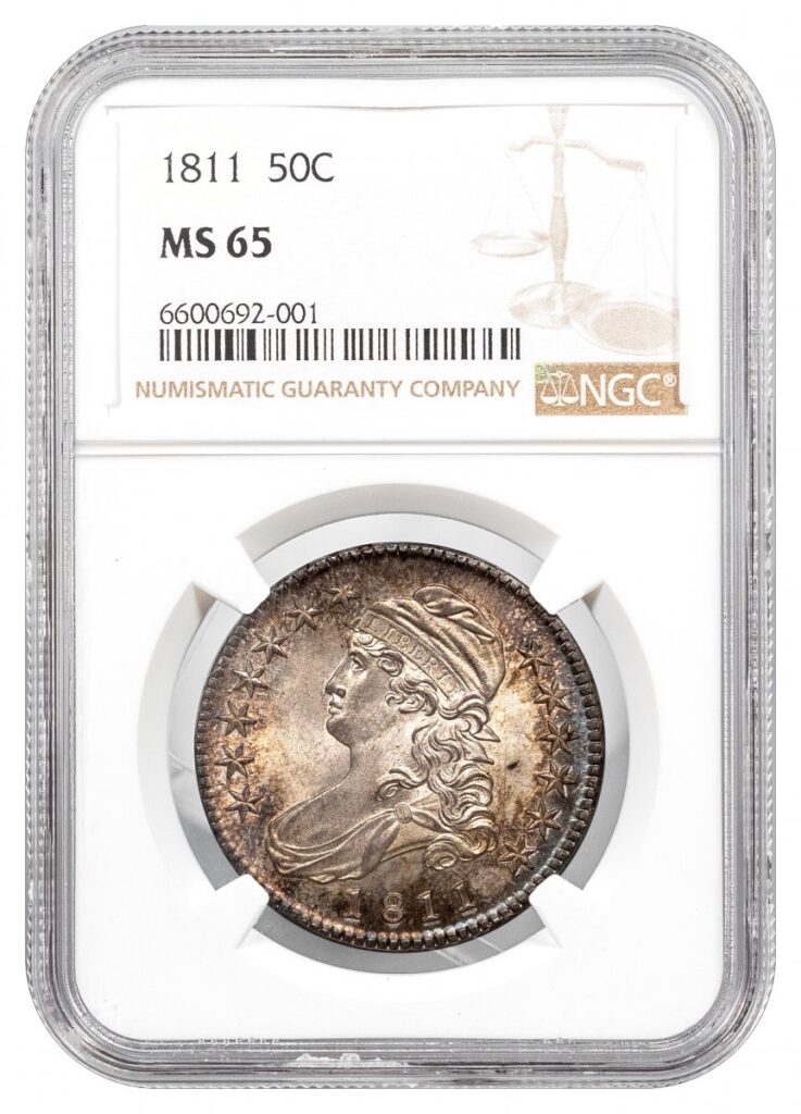 1811-Capped Bust Half Dollar - Type 1 Lettered Edge