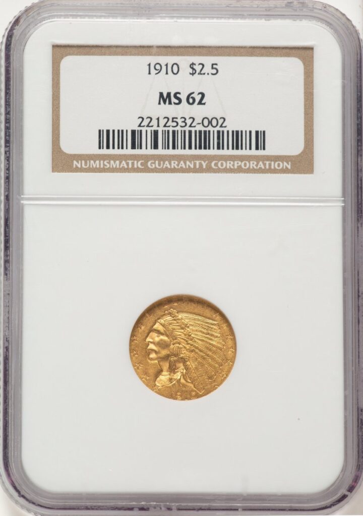 1910 Indian Quarter Eagles (1910 $2 1/2)