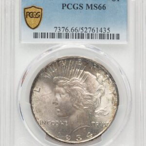 1934-D Peace Dollars (1934-D S$1 PCGS Secure)