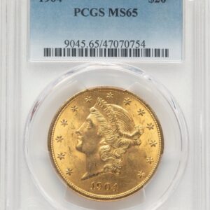 1904 Liberty Double Eagles (1904 $20 Liberty Blue Gradient)