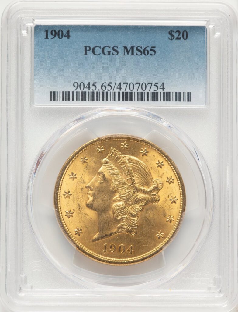 1904 Liberty Double Eagles (1904 $20 Liberty Blue Gradient)