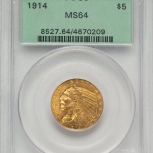 1914 Indian Half Eagles (1914 $5)