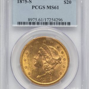 1875-S Liberty Double Eagles (1875-S $20)