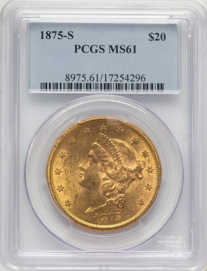 1875-S Liberty Double Eagles (1875-S $20)
