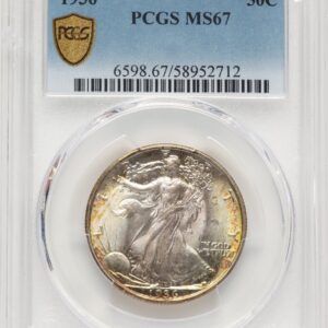 1936 Walking Liberty Half Dollars (1936 50C, MS PCGS Secure)