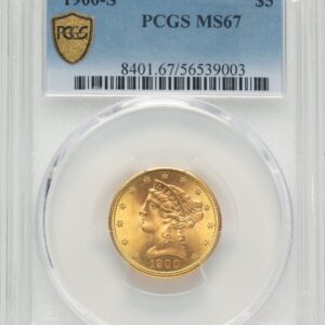 1900-S Liberty Half Eagles (1900-S $5 PCGS Secure)