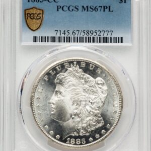 1883-CC Morgan Dollars (1883-CC S$1, PL PCGS Secure)