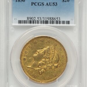 1850 Liberty Double Eagles (1850 $20)