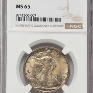1917-D Walking Liberty Half Dollars (1917-D 50C OBVERSE)