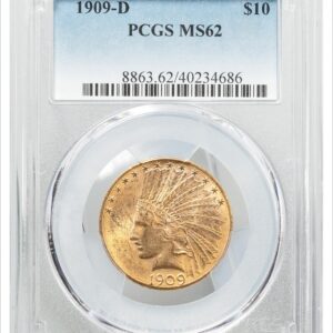 1909-D-Indian $10 - Type 4 With Motto