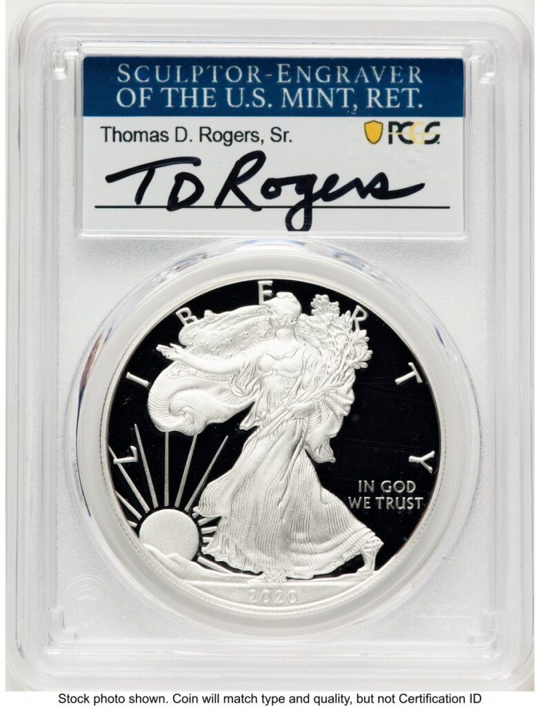 2020-W Modern Bullion Coins (2020-W Proof Silver Eagle 1 oz TD Rogers)