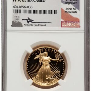 1995-W Modern Bullion Coins (1995-W Proof Gold Eagle 1/2 oz John Mercanti)