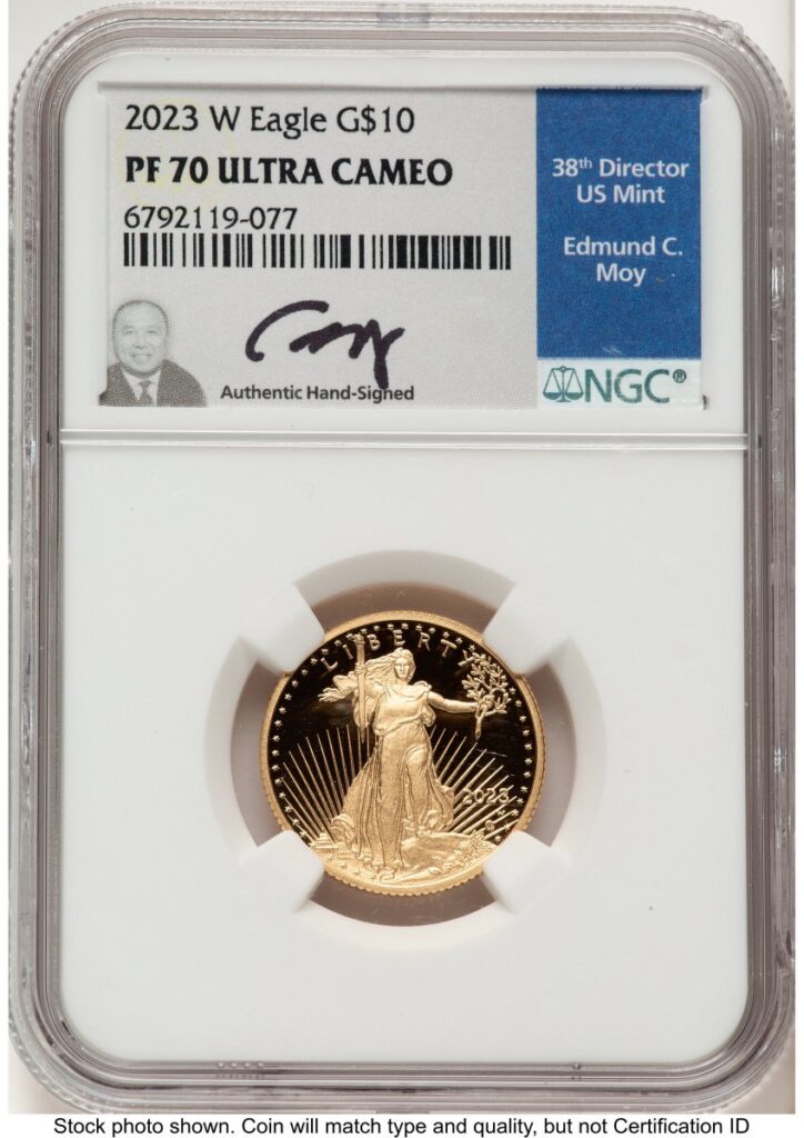 2023-W Modern Bullion Coins (2023-W Proof Gold Eagle 1/4 oz Ed Moy)